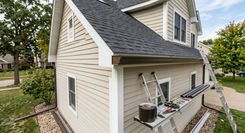 Steel Rain Gutter Installation in Roseville, CA