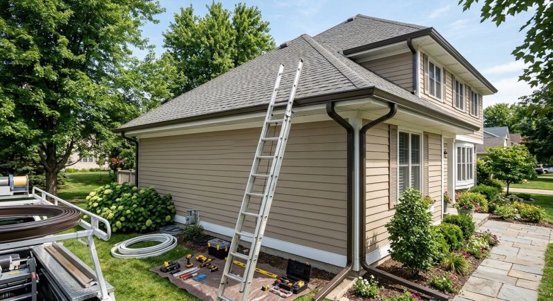 Steel Rain Gutter Installation in Mcdonough, GA